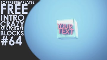 FREE After Effects Intro: Crazy Minecraft Blocks #64
