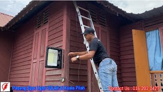 MBE Solar : Pasang Spot Light SOLAR 300W