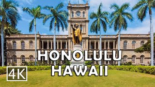 [4K] Capital of Hawaii - Downtown Honolulu Oahu - Walking Tour