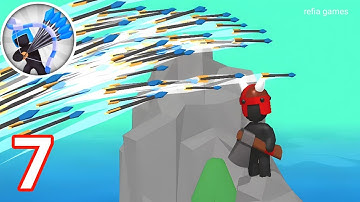 Merge Archers : Castle Defense - Gameplay Walkthrough Part 7 Level 42 - 51 Castle Defense