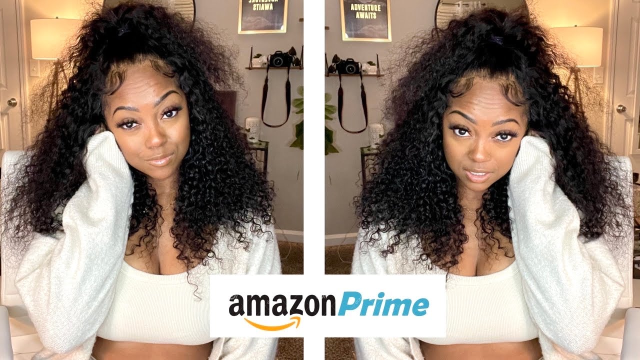 Amazon Prime Curly 5X5 HD Lace Closure Wig Install from start to finish
