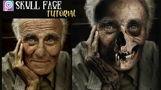 SKULL FACE editing tutorial in Picsart / Skull Face Effect / Picsart Tutorial screenshot 2