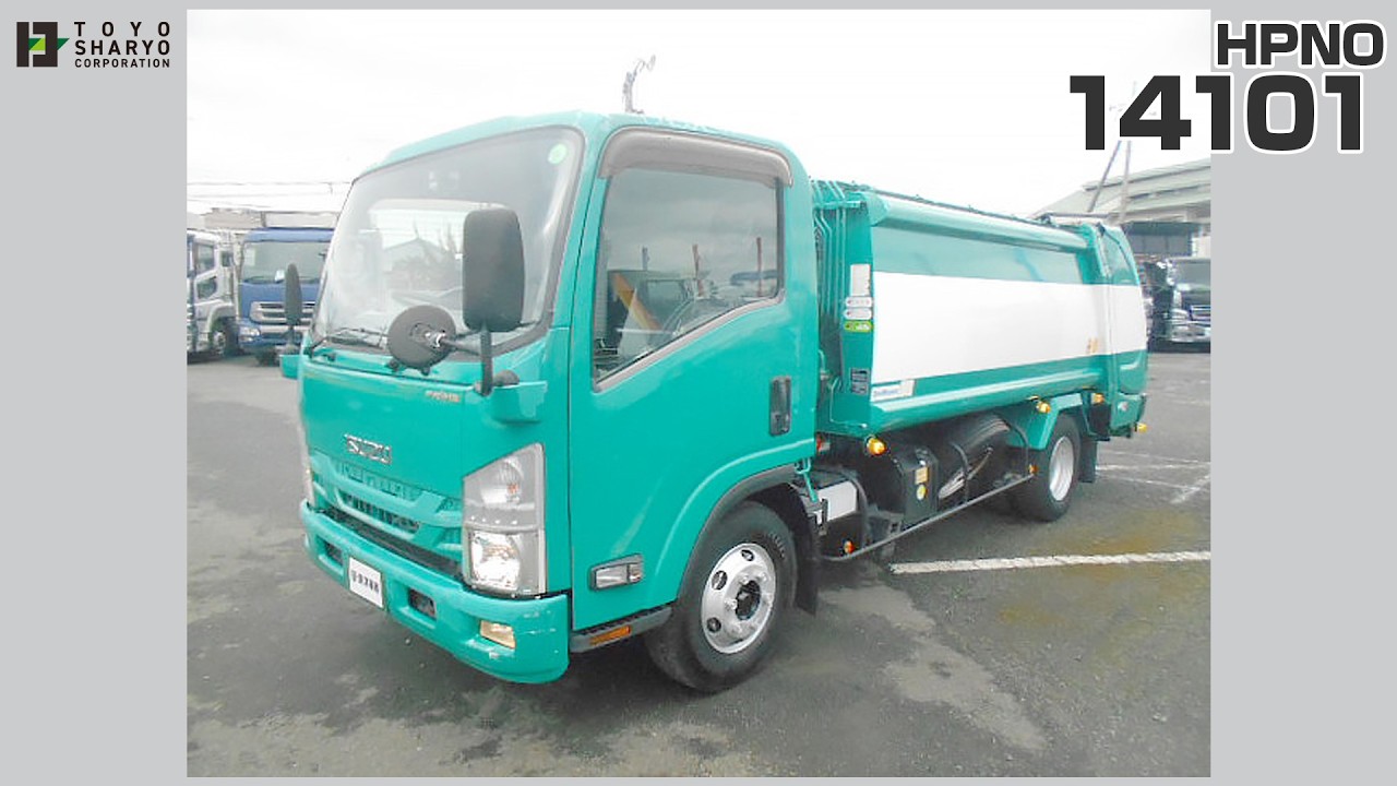 [塵芥車] H28 エルフ 新明和製プレス式パッカー車