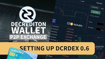 Setting up DCRDEX 0.6 in Decrediton