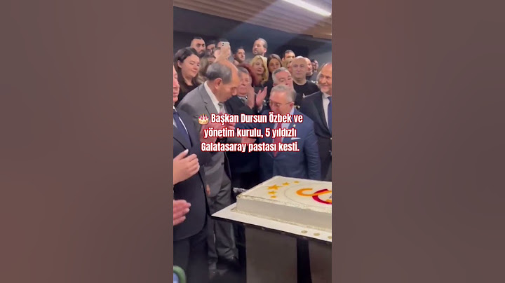 🎂 Başkan Dursun Özbek ve yönetim kurulu, 5 yıldızlı Galatasaray pastası kesti. #galatasaray