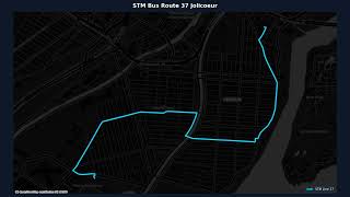 STM Route Stop Announcement Recreation | 37 Jolicoeur [East]