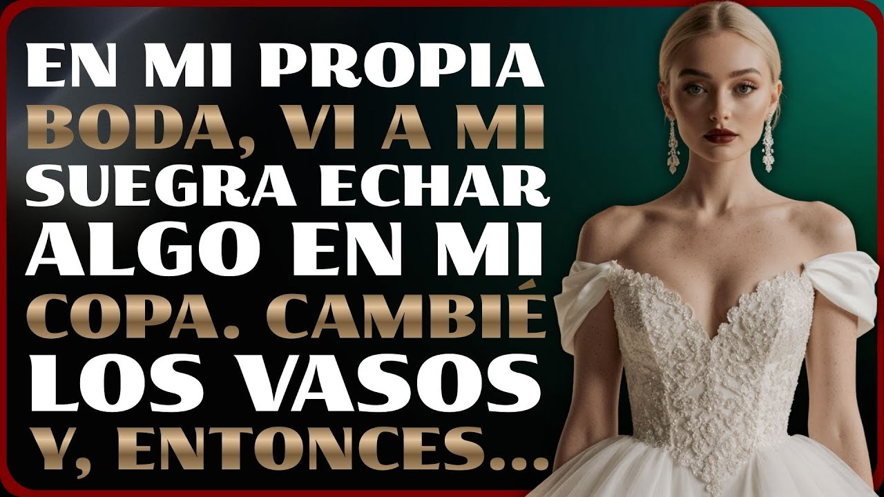 EN MI PROPIA BODA, VI A MI SUEGRA ECHAR ALGO EN MI COPA. CAMBIÉ LOS VASOS Y, ENTONCES...
