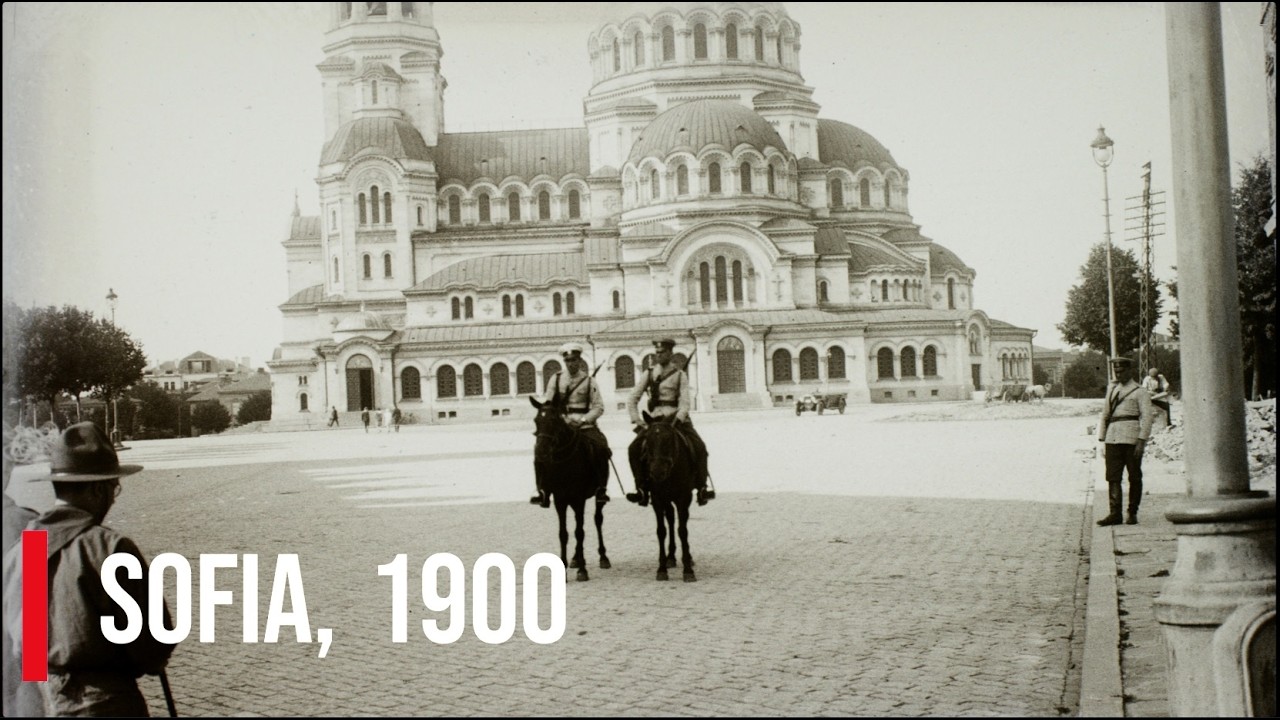 Sofia, Bulgaria, 1900s, Rare footage