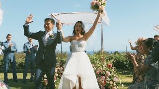A Fun, White and Green, Modern California Wedding - Martha Stewart Weddings