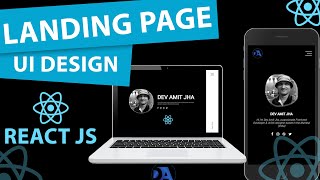 React Responsive Portfolio Website Tutorial Using ReactJs | Full-screen overlay navigation #reactjs