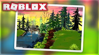I FOLLOWED A BOB ROSS PAINTING IN ROBLOX