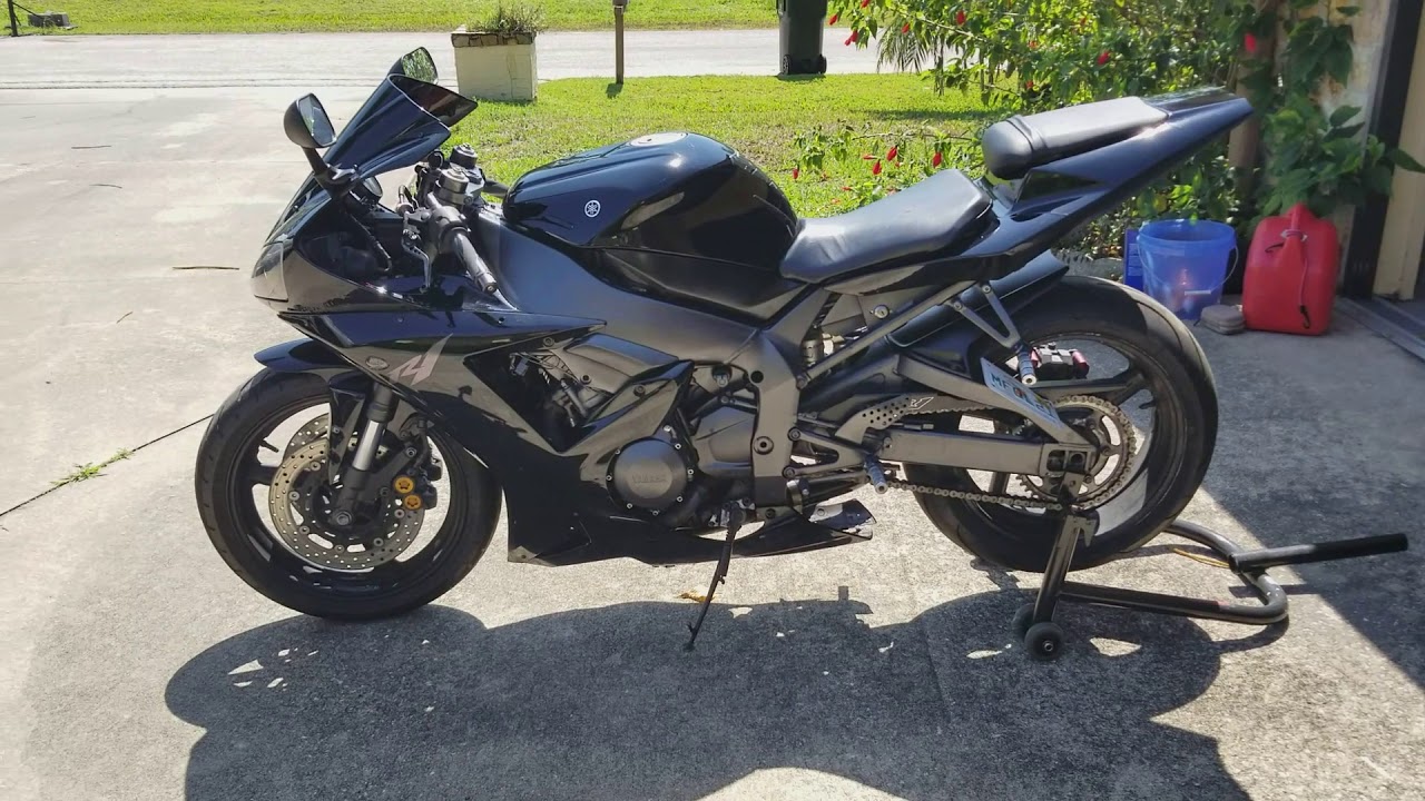 2003 Yamaha R1 Black (6900 Miles ) Fore Sale - YouTube