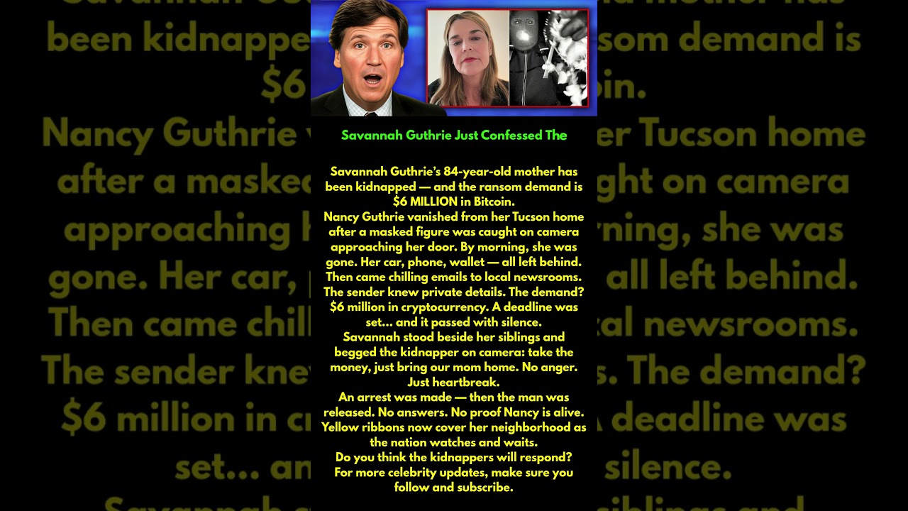 Savannah Guthrie Just Confessed The &ldquo;Masked Man&rdquo; REAL Identity!