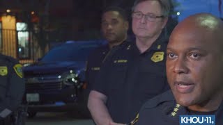 Raw video: HPD Chief Troy Finner provides update on officer shot in the leg