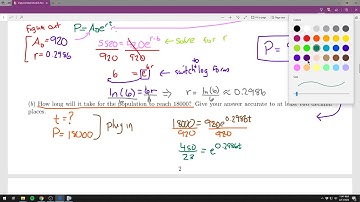 Lecture Video for Exponential and Logistic Models