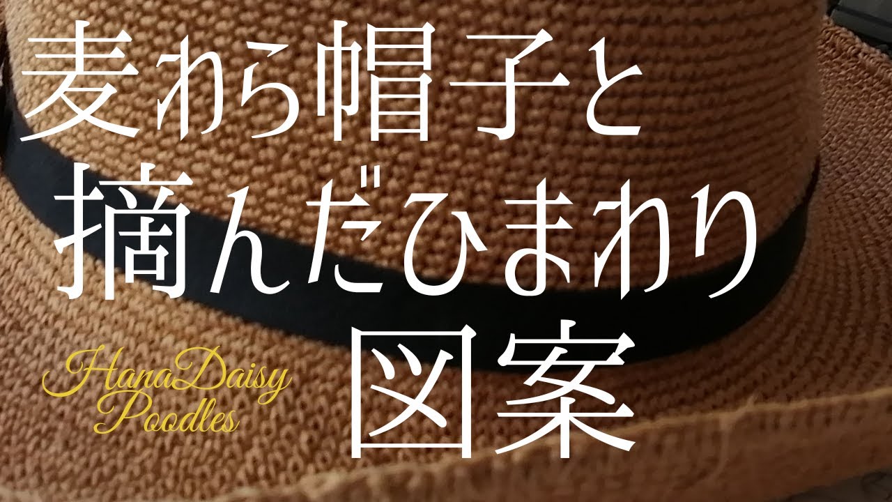 刺繍初心者にもおすすめ 麦わら帽子に入ったひまわりの図案の描き方を紹介する動画です How To Draw A Straw Hat And Sunflowers For Beginners Youtube