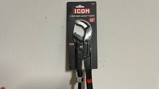 Harbor Freight Icon 12” S-Jaw Quick Adjust Pliers