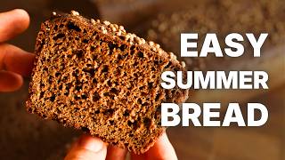 Simple 100% Rye Bread: No-Knead Summer Recipe