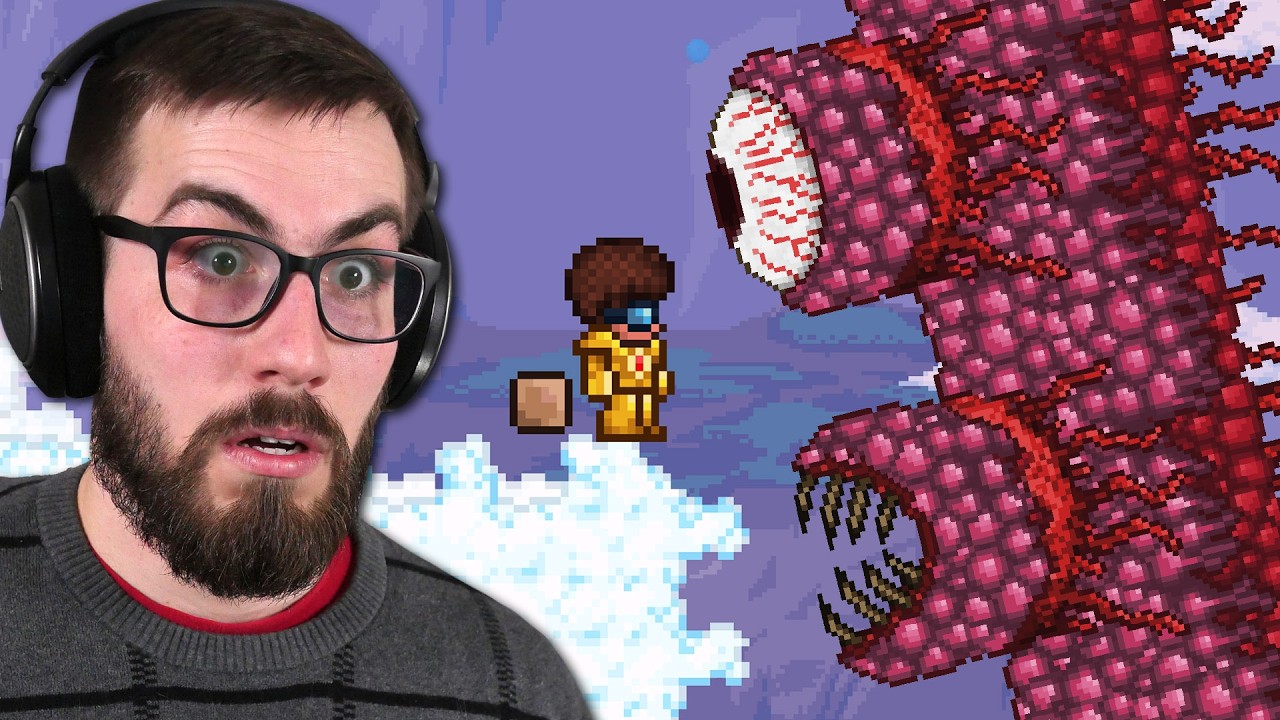 The Stream Ends When I Beat WALL OF FLESH in Terraria Skyblock!