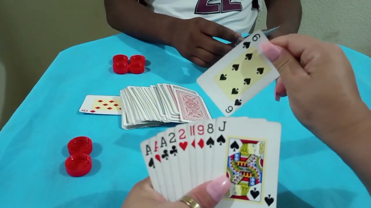 Jogando baralho , cacheta cartas Ep. 106