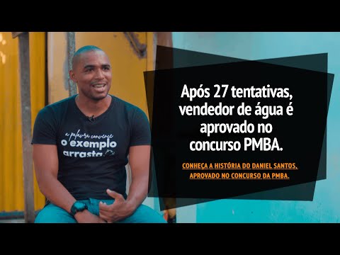 Após 27 tentativas, vendedor de água é aprovado no concurso PMBA