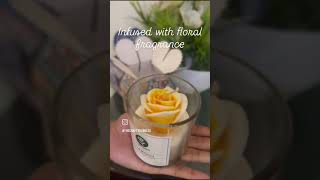 Scented flower candles.Perfect gift for your loved ones and gift hampers. #scentedcandles #giftideas
