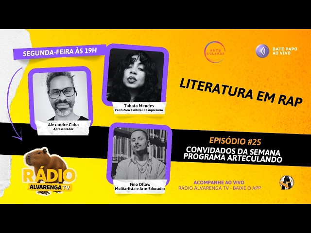 Arteculando #25 - Tabata Mendes (Produtora Cultural) e Fino Dflow (Multiartista)