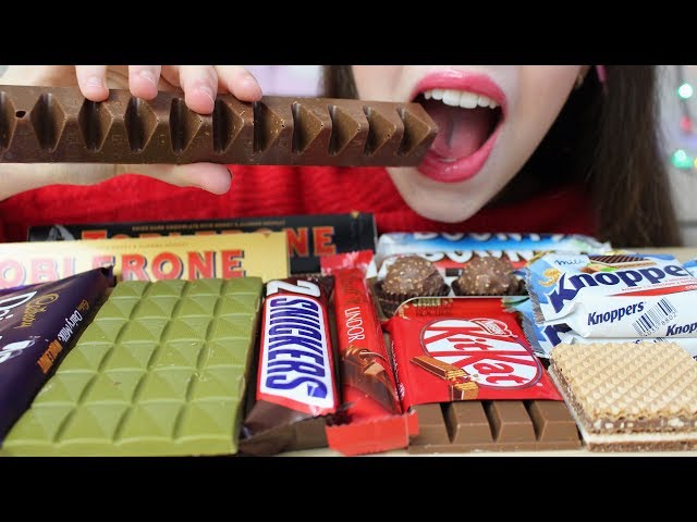ASMR CHOCOLATE Eating (CRUNCHY & CHEWY Eating Sounds) No Talking | Toblerone