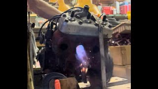 Saab 93F Engine Running For The First Time In 41+ Years - 3 cylinder 2 stroke