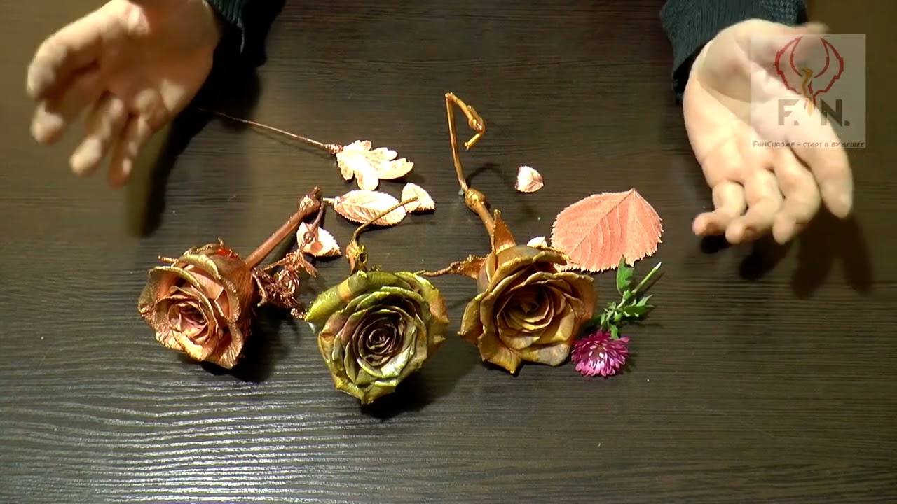 Гальванопластика природных материалов. Токопроводный слой FunChrome.