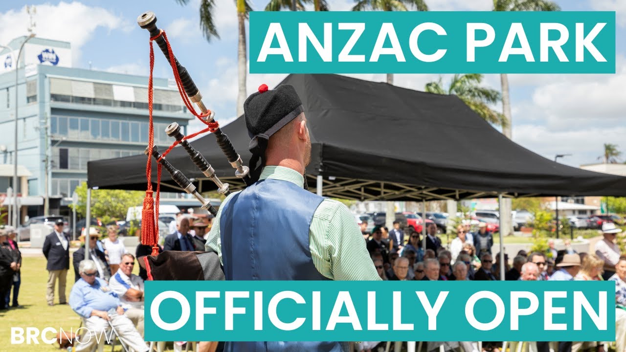 Official opening of ANZAC Park