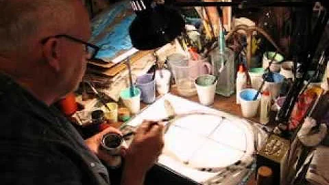Klaus Ihlenfeld (KI) creating a beautiful WaterCol...