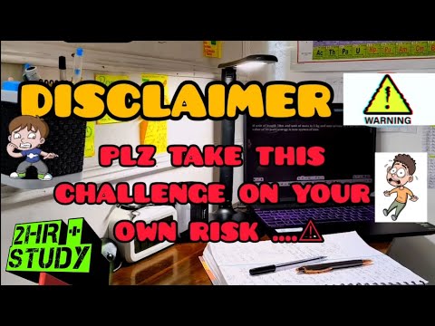 2 HOURS+ STUDY CHALLENGE -1 @PW-Foundation 🔥🚨 II NOT FOR ALL ONLY FOR ...