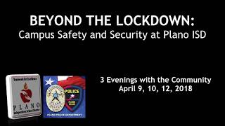 Campus Safety Community Meeting April 10, 2018