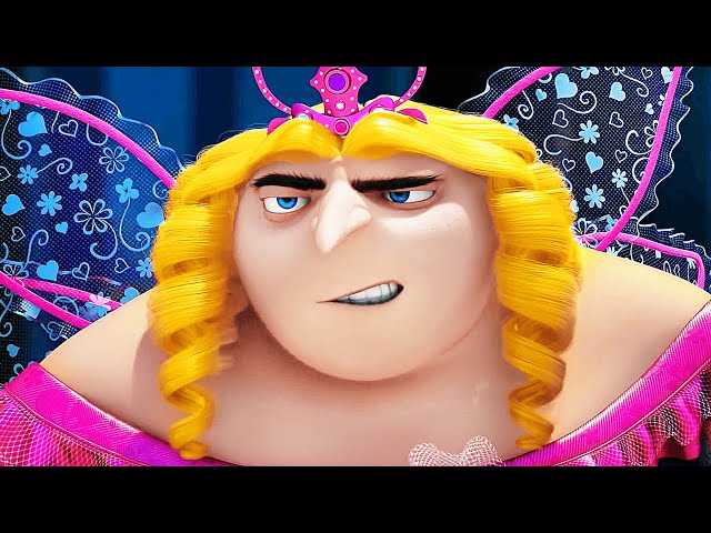 gru in princess dress Costume Despicable Me Fairy Transforms Into A Fairy Princess Magical Video Edit Fairy Princess Minion Costume |