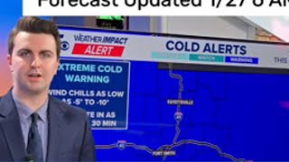 A slight warmup this week for Arkansas and Oklahoma