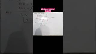 Elimination Method Full Concept in a minute ⚡ | Viral Maths Trick #mathsproblems #maths #trending