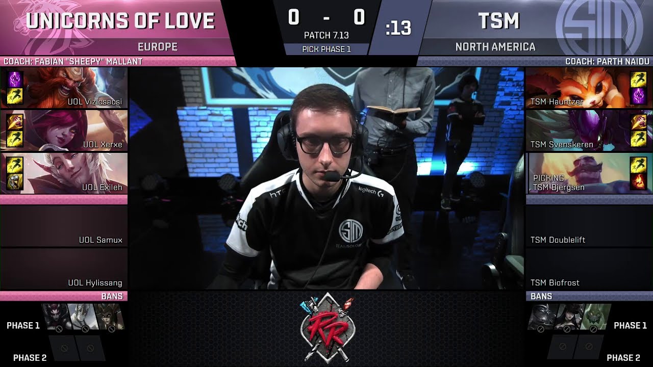 TSM vs UOL Game 1 -  Rift Rivals Finals - NA vs EU - Unicorns of Love vs Team SoloMid