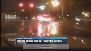 Officers Injured In Crash Following Robbery   KAIT Jonesboro AR   Region 8 News weather sports