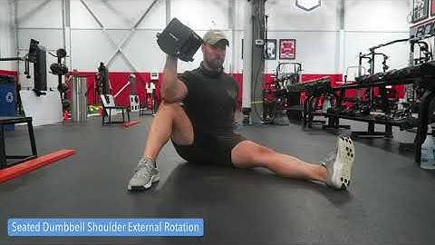 Seated Dumbbell Shoulder External Rotation