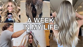 A WEEK IN THE LIFE OF A HAIRSTYLIST | COME TO WORK AT THE SALON WITH ME