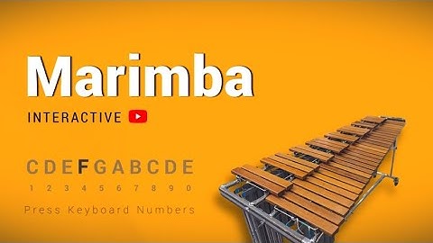 YouTube Marimba - Play on YouTube with number keys