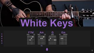 White Keys - Dominic Fike | Guitar Lesson/Tutorial with Chords/Tabs and Lyrics