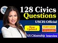 2025 New, 128 Civics Naturalization test Questions 2025 version for U.S. Citizenship Test 2025 #n400