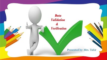 Data Validation and Verification