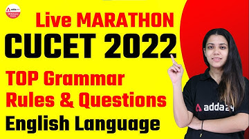 CUCET Preparation 2022 | English Language | Top Rules in Grammar | CUCET 2022 | Grammar Rules