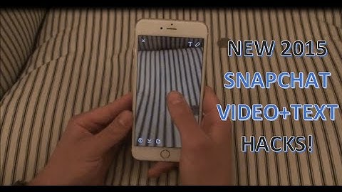 New Snapchat Hacks 2015 Video/Text | IOS 8.3 Tutorial!