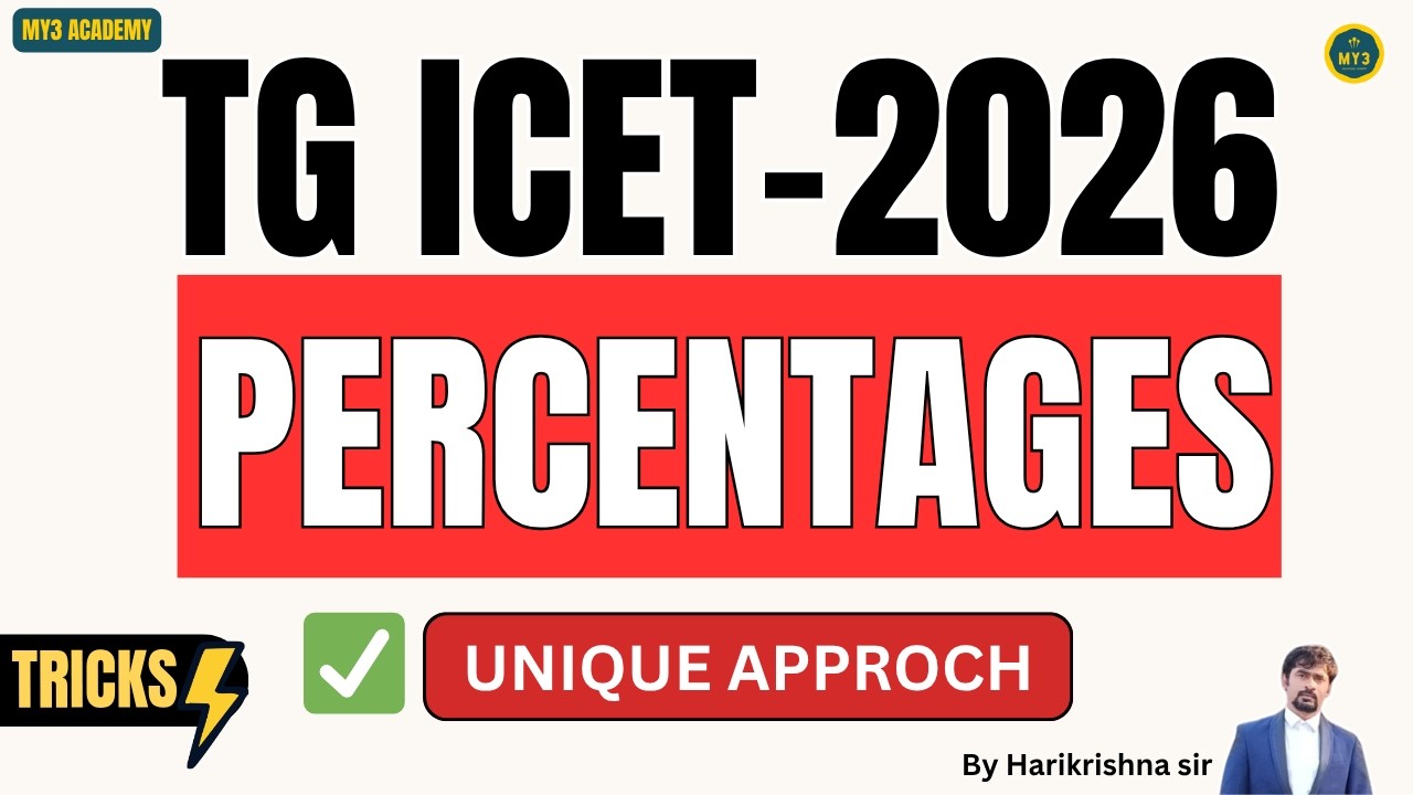 ICET-2026 Exam Preparation | Percentages Easy tricks| ICET 🔥 | ICET Series #1million  #icet2026