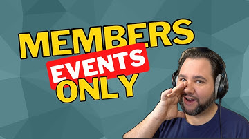 Easy Member Events with WordPress!