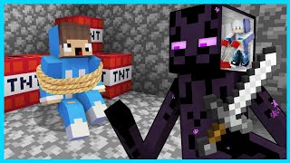 MIPAN & ZUZUZU PANIK! AKUDAV KENDARAIN  ENDERMAN DAN MENCULIK MIPAN & ZUZUZU DI MINECRAFT!